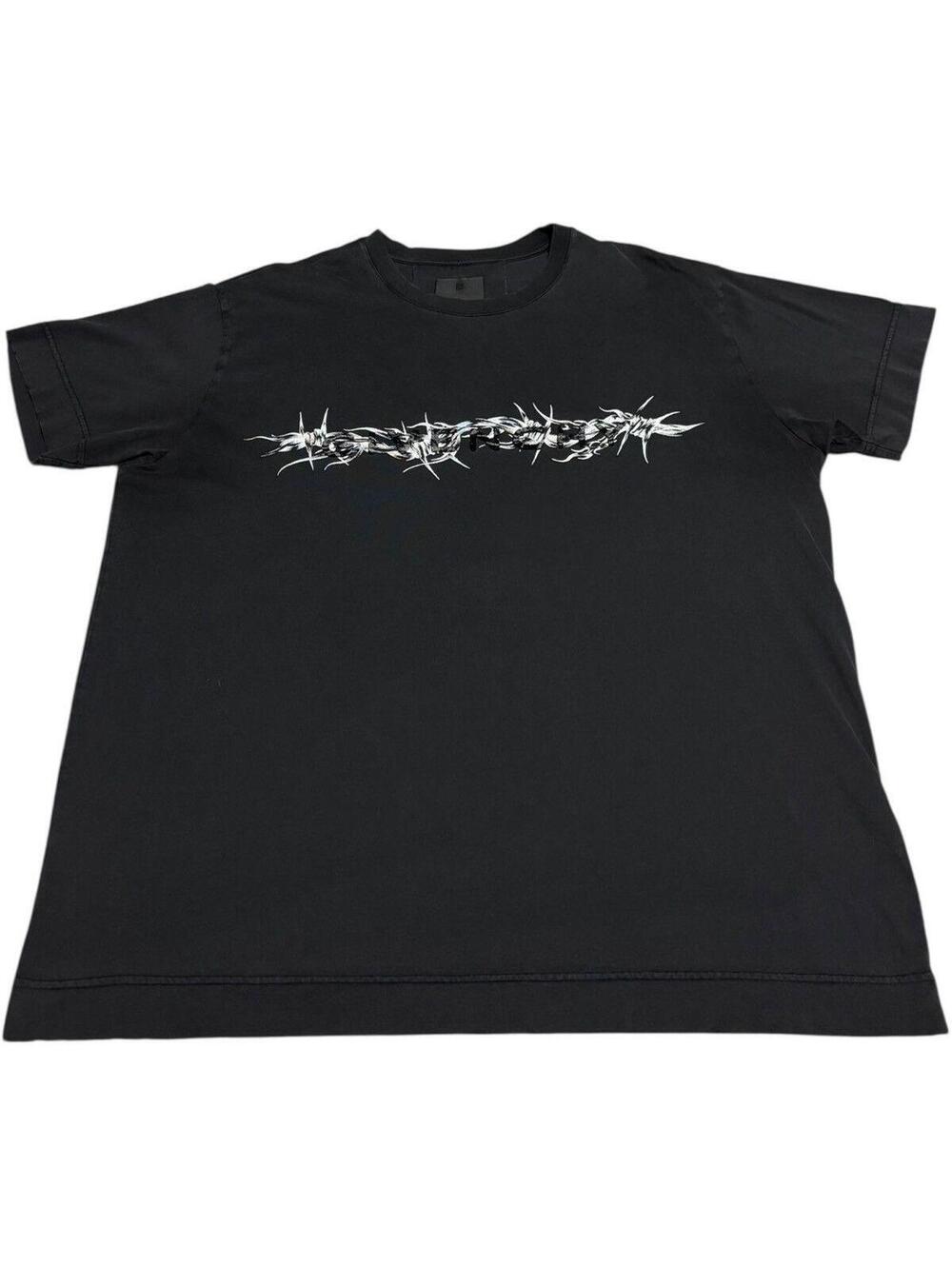 L Givenchy Matthew Williams Barbed Wire Logo Shirt Archive Opium emo grunge goth
